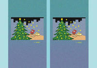 クリスマスイラスト - 「キラキラ星のクリスマスツリー」